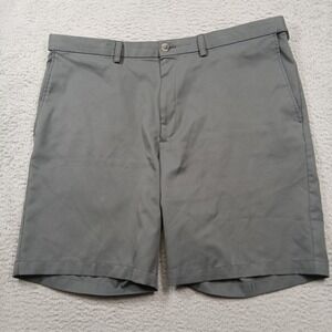 Cool 18‎ Pro Haggar Men's 40 Gray Classic Fit Dress Shorts Performance Stretch